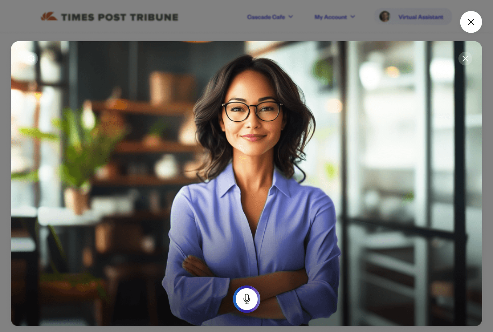 Dee's immersive voice mode on the employer dashboard