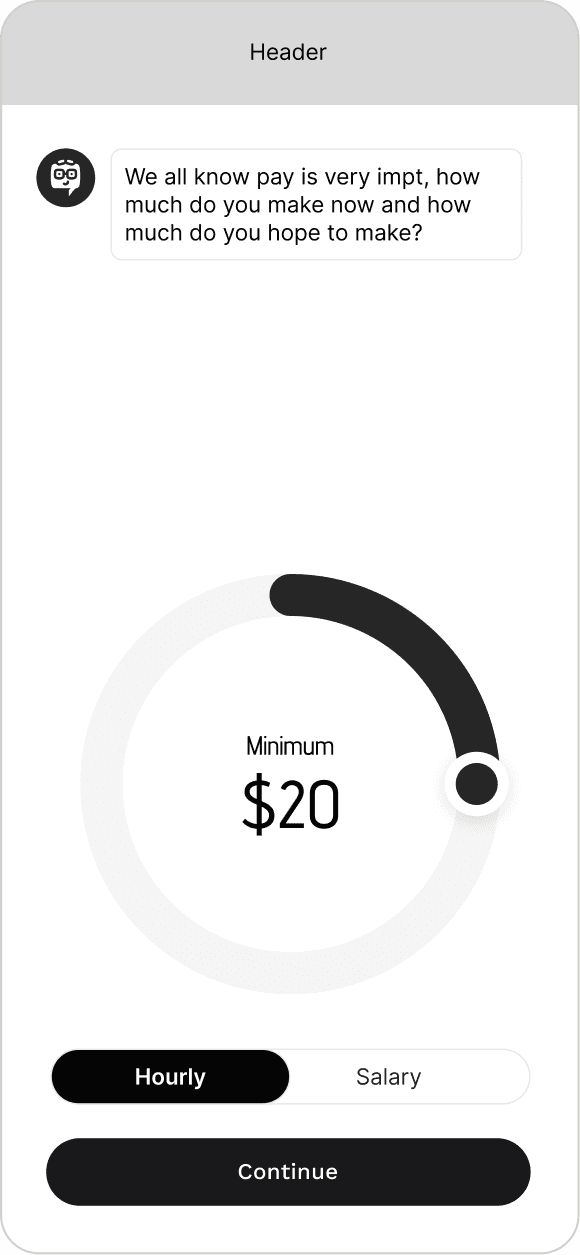 Wage intake